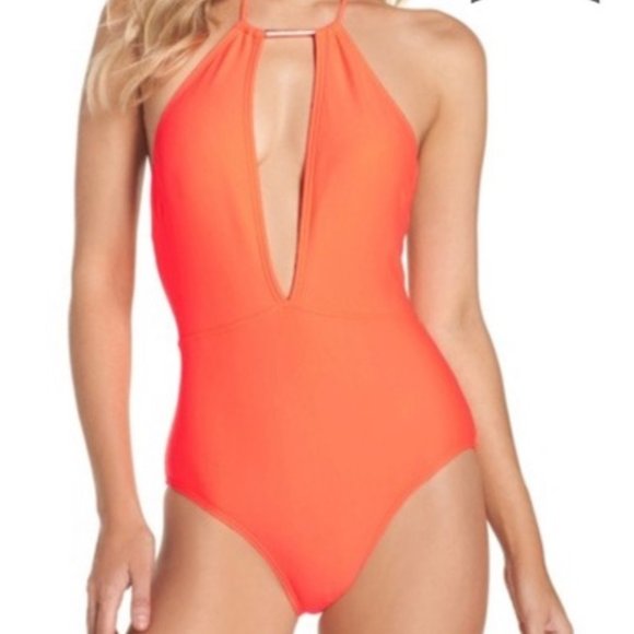 NWT Ted Baker Neon Orange One Piece - Picture 1 of 7